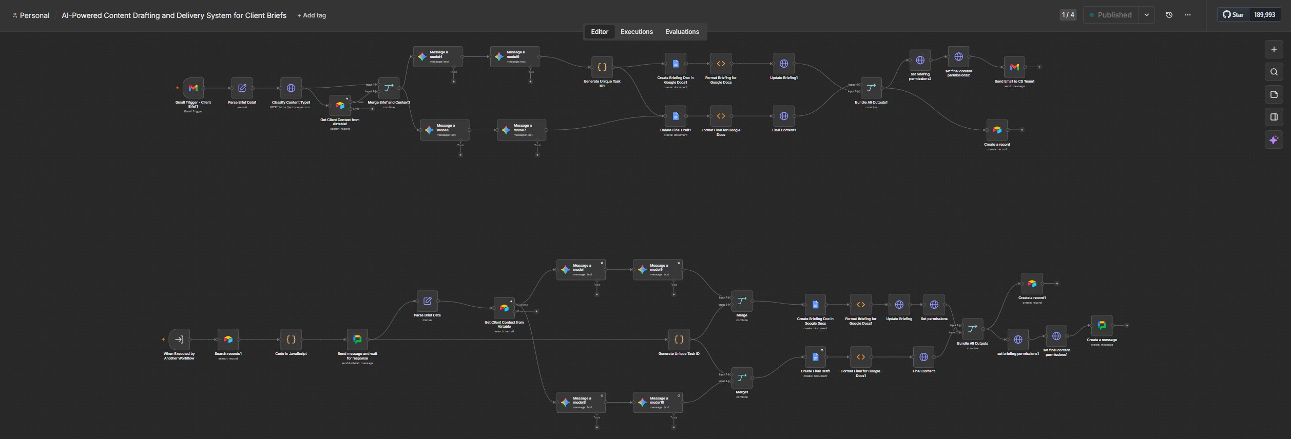 Content Auto-Drafter workflow